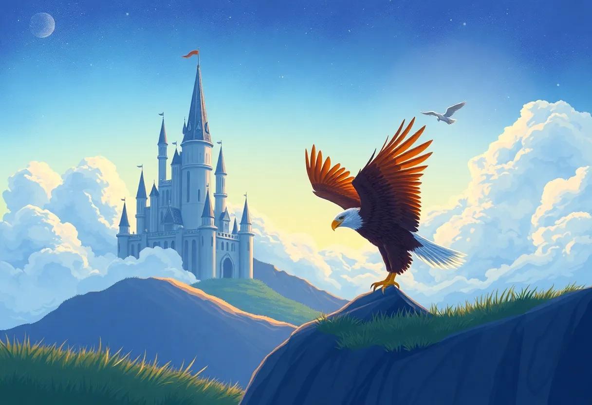 The Eagle Awakens at Dawn's First Light