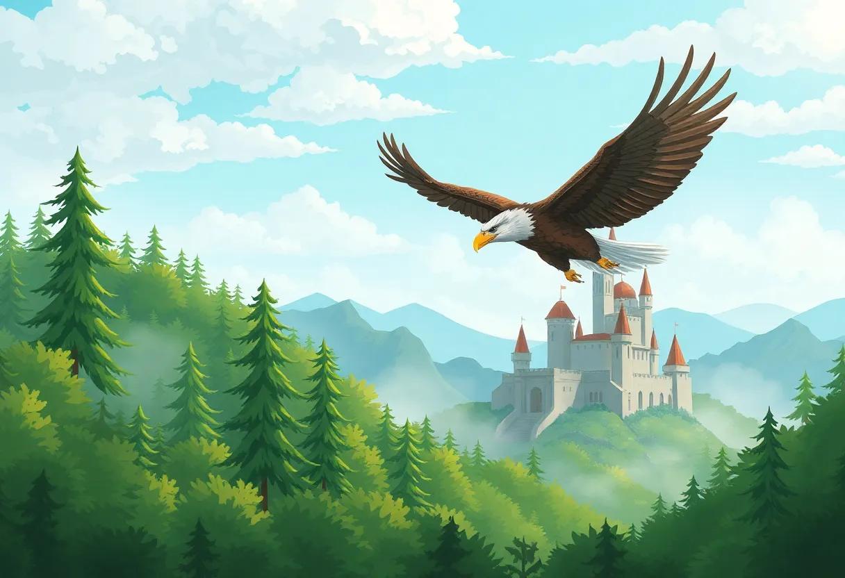 Soaring Through Whispering Forests and Misty Valleys