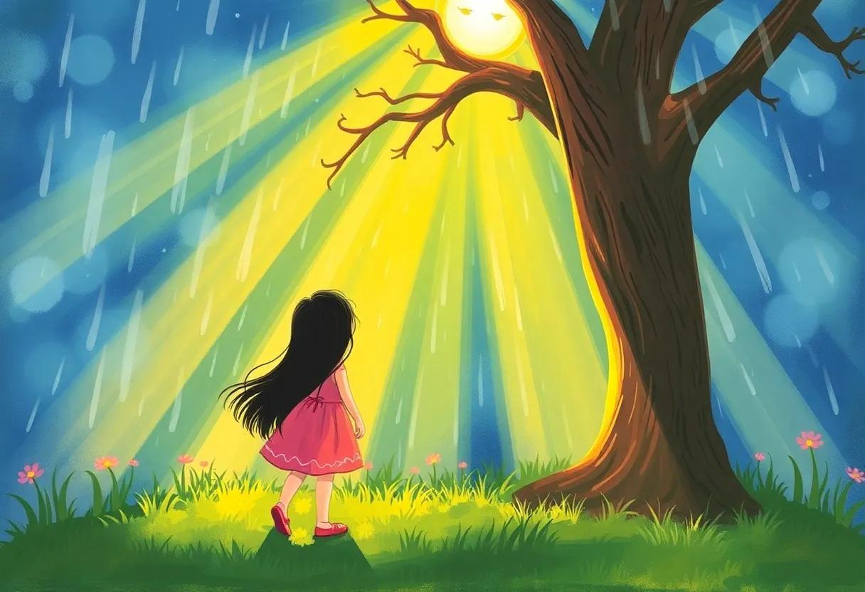 The Whispering Trees That Loved Her bright Strokes