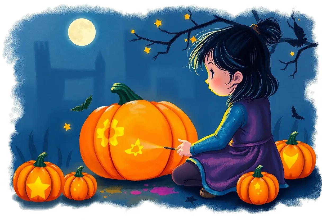 Mixing colors under the⁢ soft moonlight