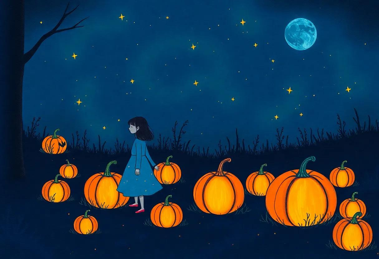 The quiet moment when the last pumpkin's ‌light faded