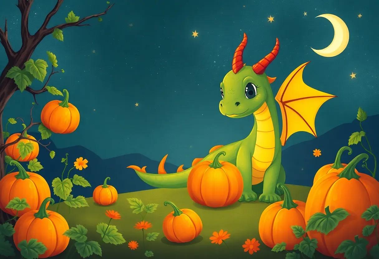 The Little Dragon's Enchanted Pumpkin Patch Adventure