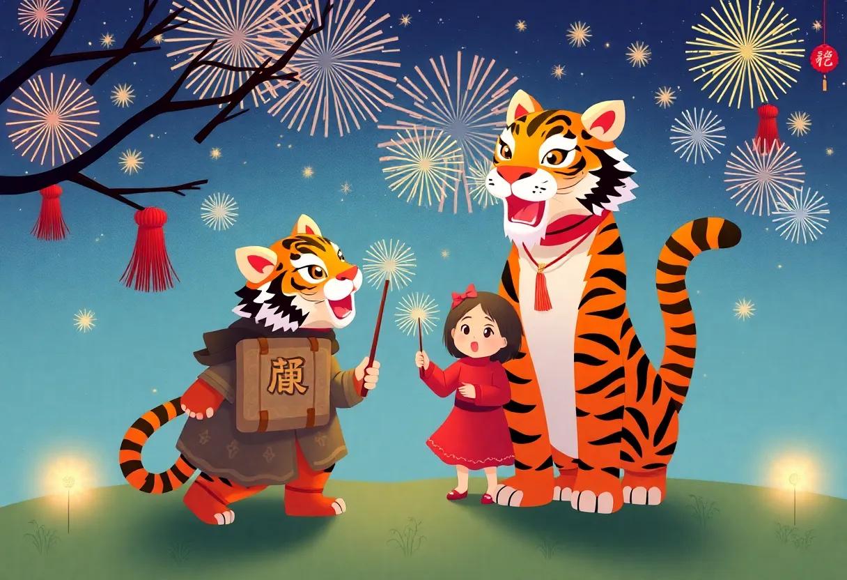 Families United in ‍Joy​ and ‌Warmth⁣ Beneath Firecrackers