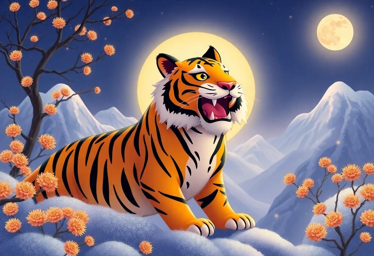 The Tiger's​ First⁤ Roar Echoing ⁣Through Moonlit Mountains
