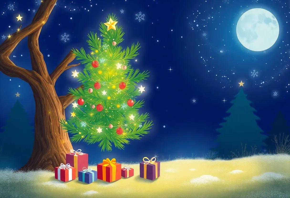 Discovering the ⁤First Gift Beneath the Shimmering Branches