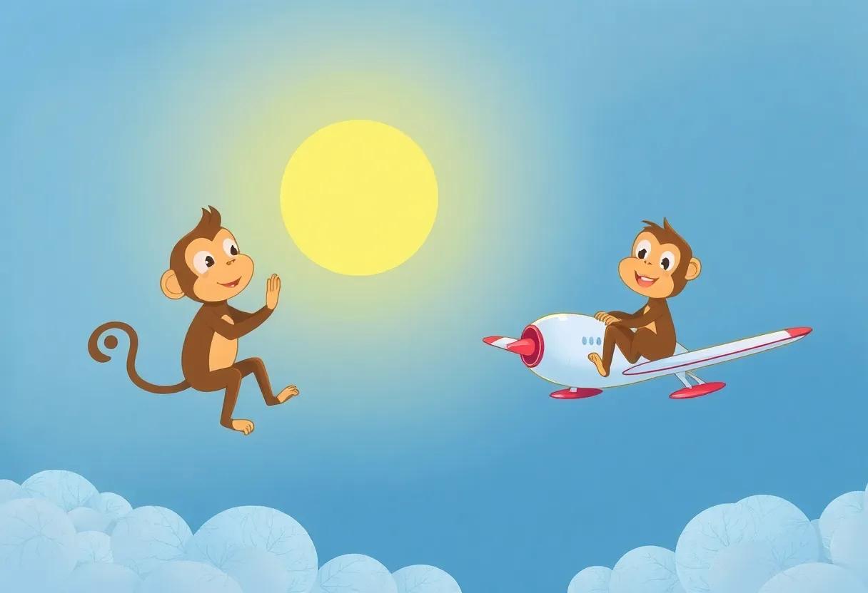The Monkey's First ​Brave Solo Flight