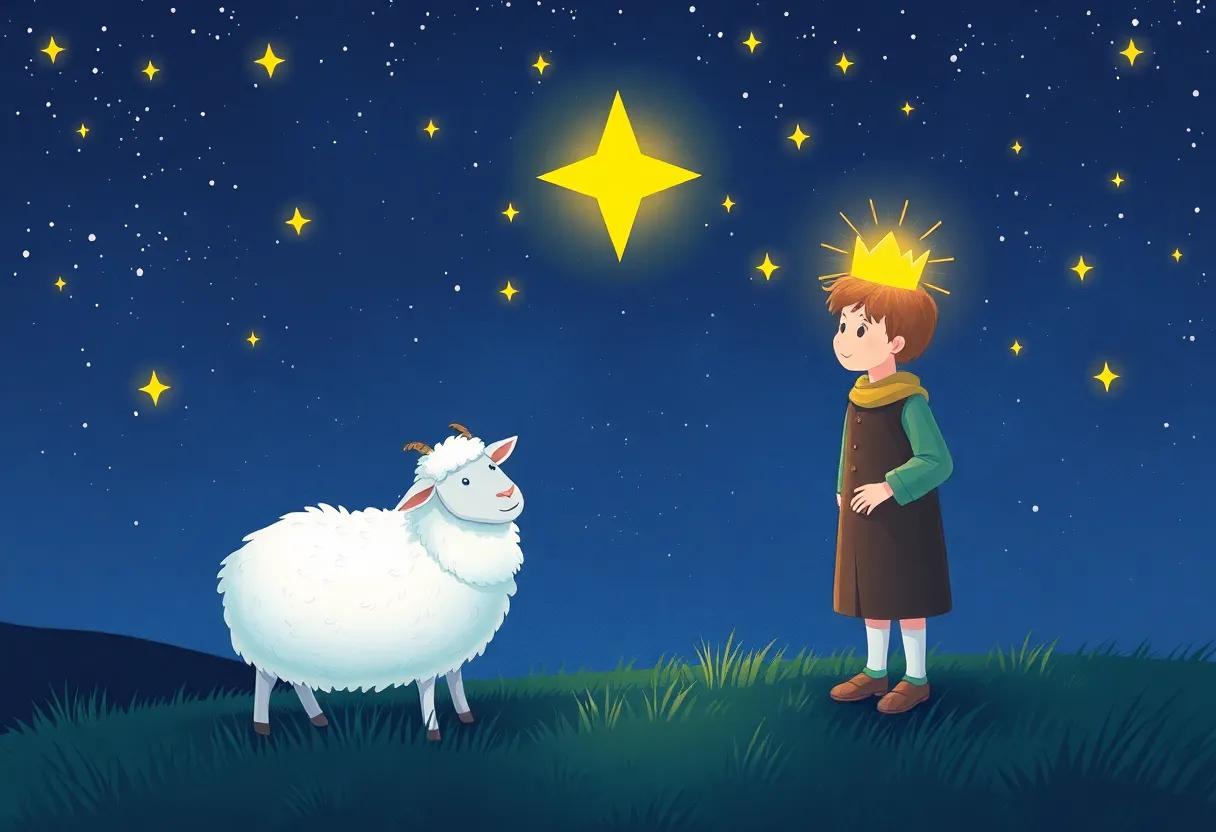 The Crown of ‌Shining ​Stars Illuminates the Night Sky