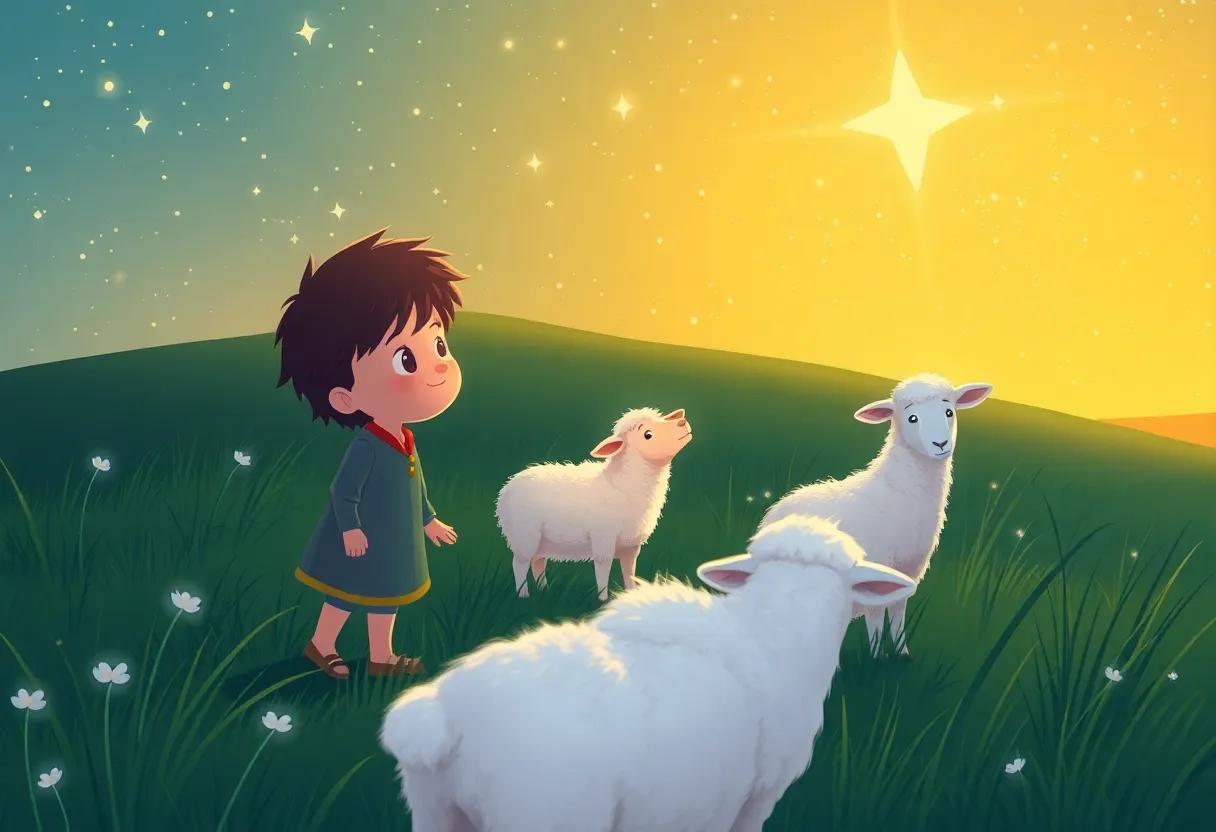 Returning Home with Light ⁢Sparkling in the shepherd's Eyes