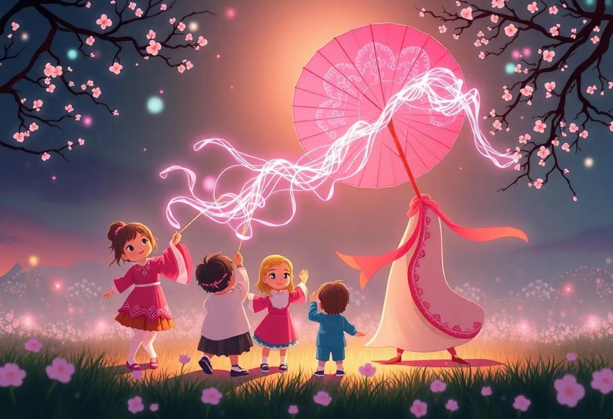 Children Gathering to Watch‌ the Enchanted Dance