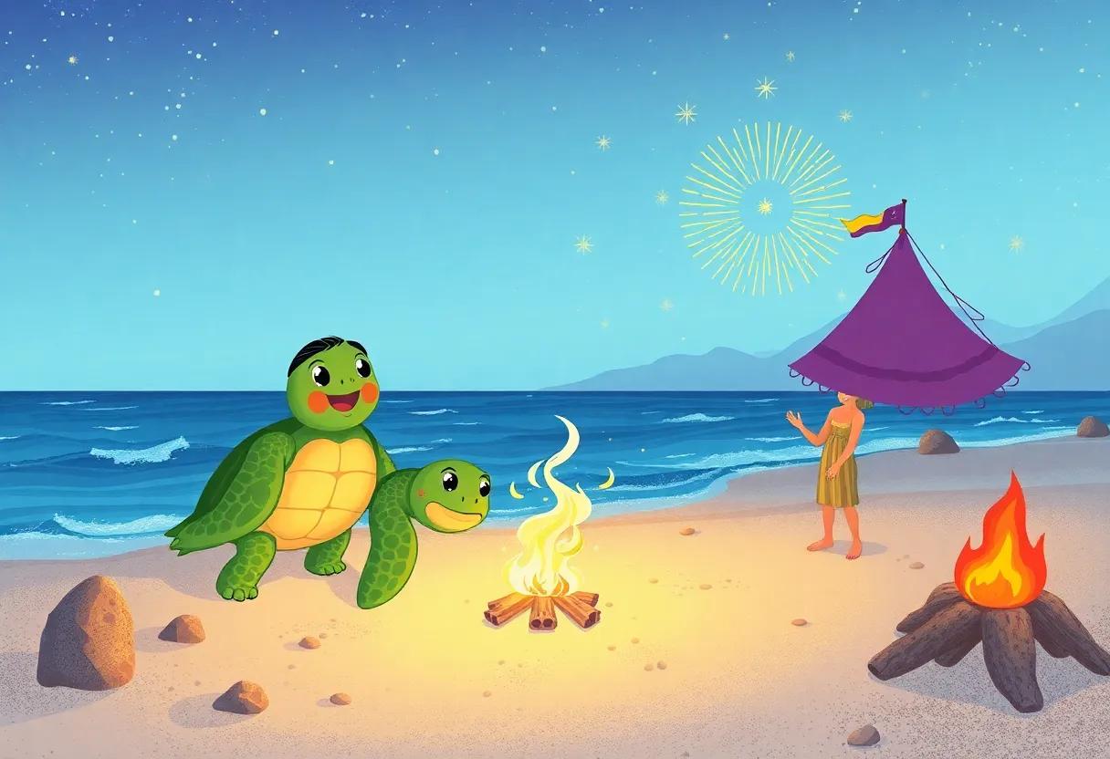Celebrating with a Magical Beach Bonfire Festival
