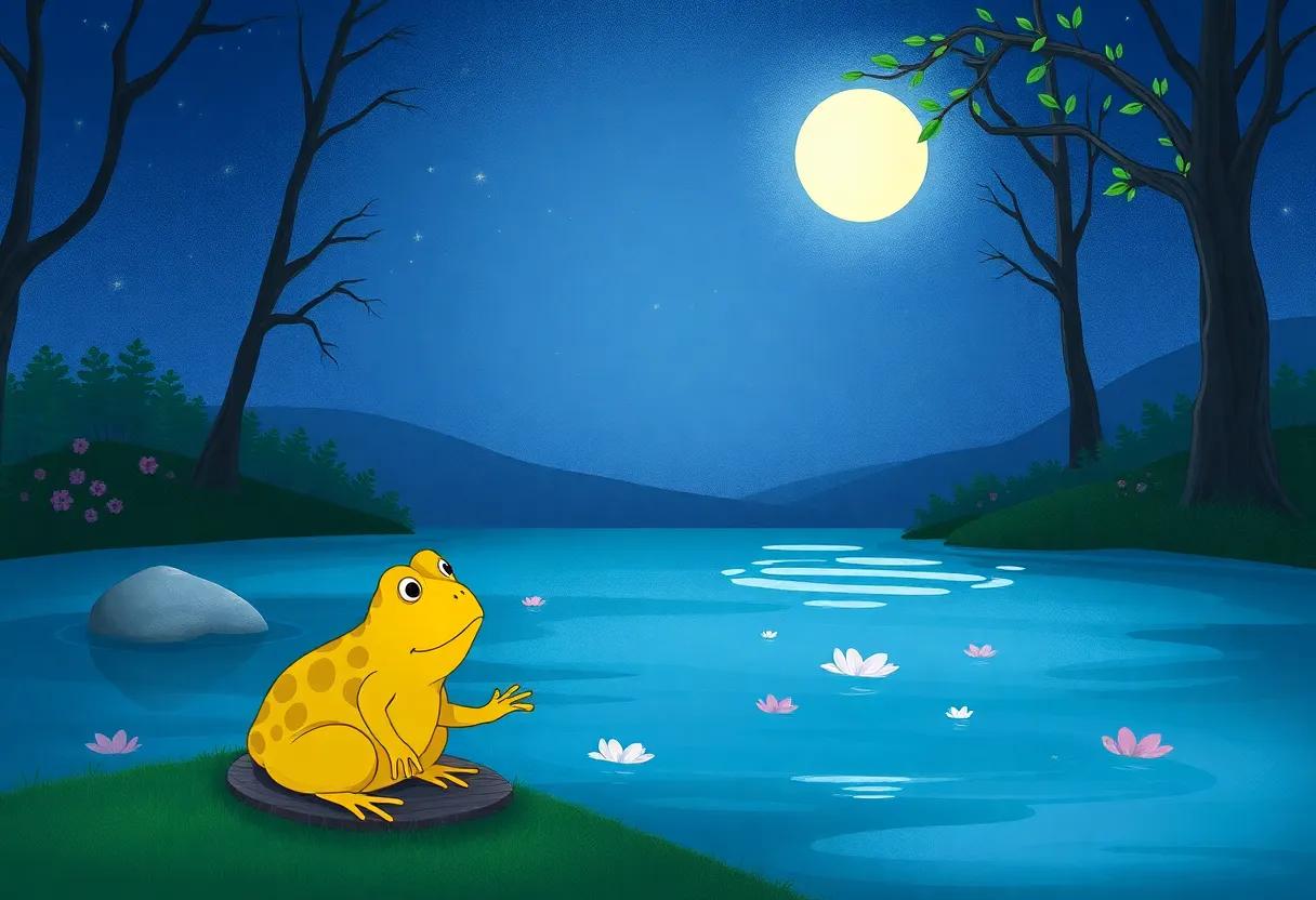 Tommy Toad's Magical Moonlit Pond