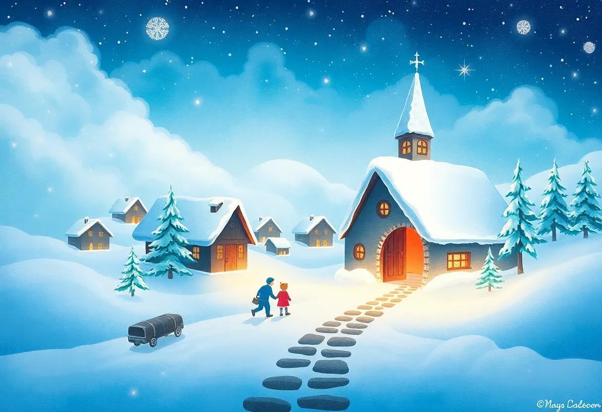 The Arrival at the Snow-Covered Gateway