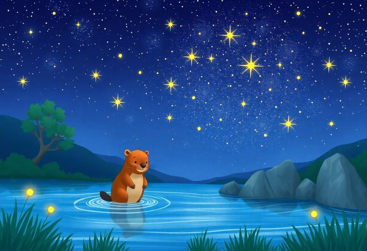 A sparkling Night Sky ⁤Filled with Twinkling Fireflies