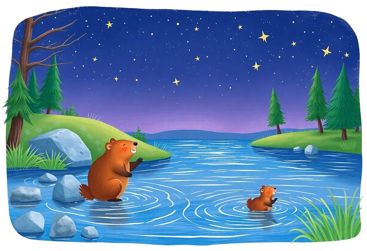 A Warm Blanket of Stars Blanket the Peaceful Riverside