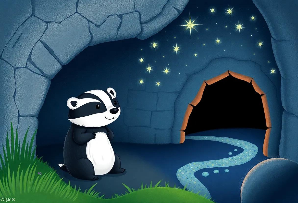 The Gentle‌ River ​of starlight Flowing Through the Burrow