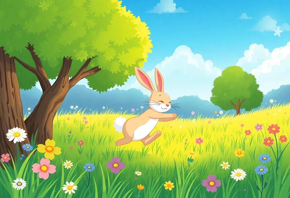 The ‌Bouncy Bunny's First Leap into the⁤ Sunny ⁢Meadow