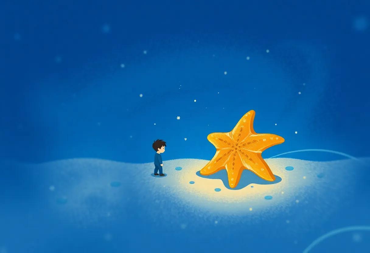 The⁢ starfish's Gentle Glow in the Night Tide