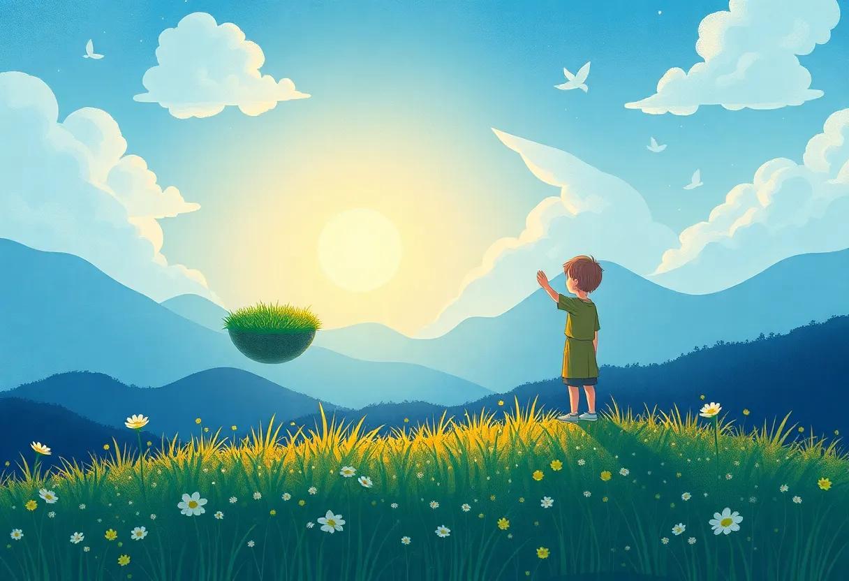 The Curious Boy and the Whispering Wind