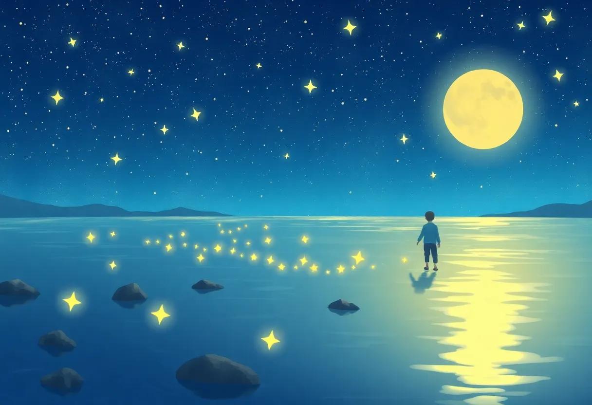 Dancing Stars Floating on the Water's ⁤Surface