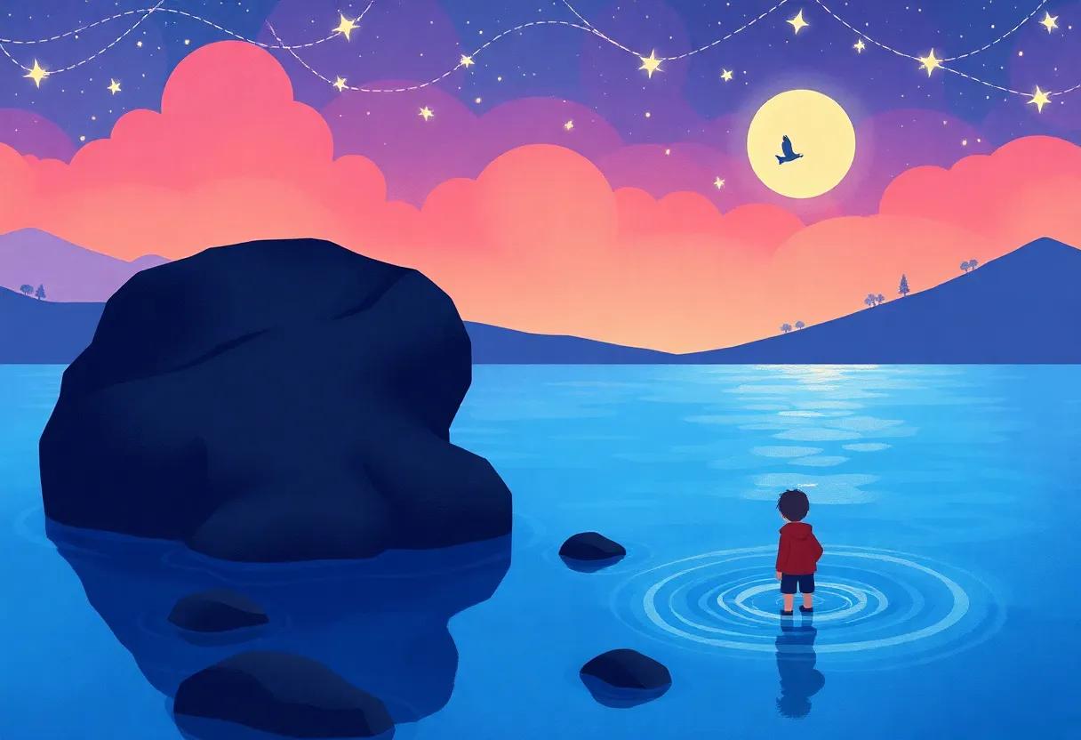 The Boy's Journey begins Under a Velvet Sky