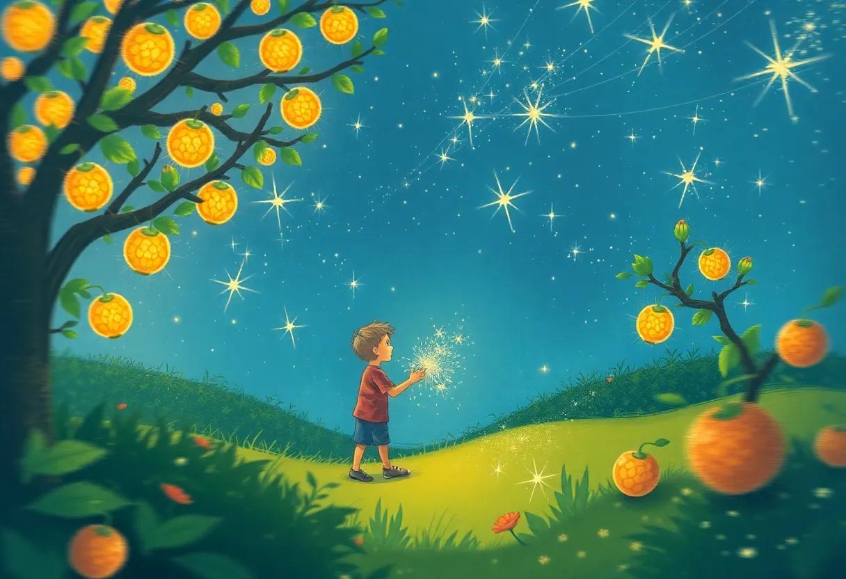 The Enchanted Fruit That Holds a Spark of Stardust