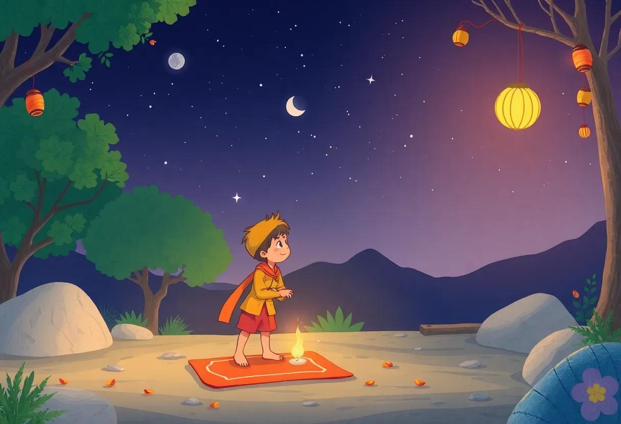 The Boy's Curiosity Awakens with Nightfall