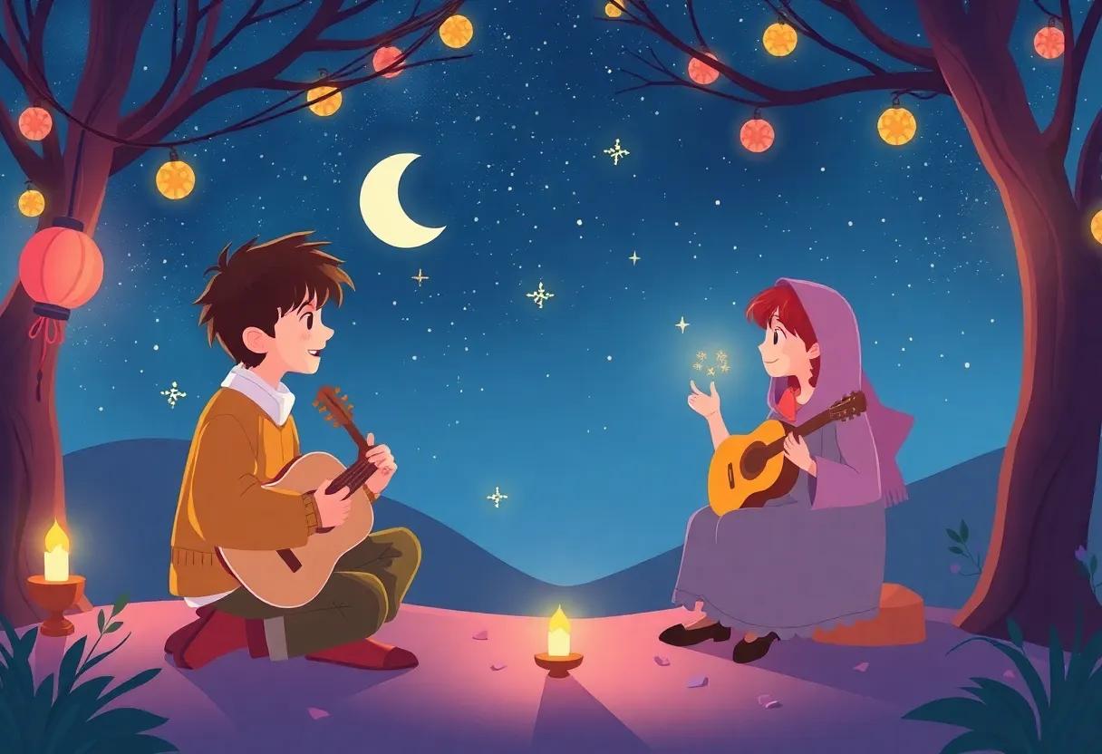 Sharing the⁣ night's ⁢Magical Music with Friends
