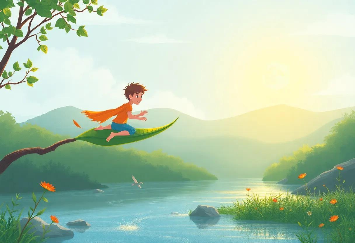 Gliding Beneath the Golden Sunlight
