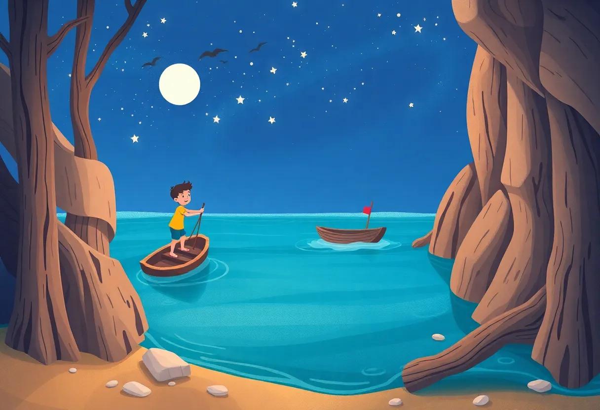 The Magical Boat Crafted from Driftwood