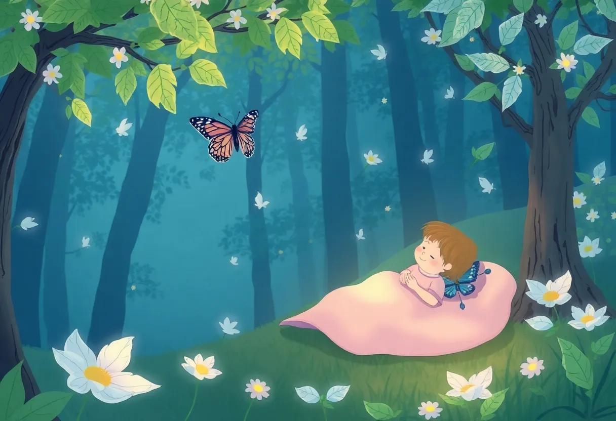 Resting Among the Silver Leaves of the Enchanted Forest