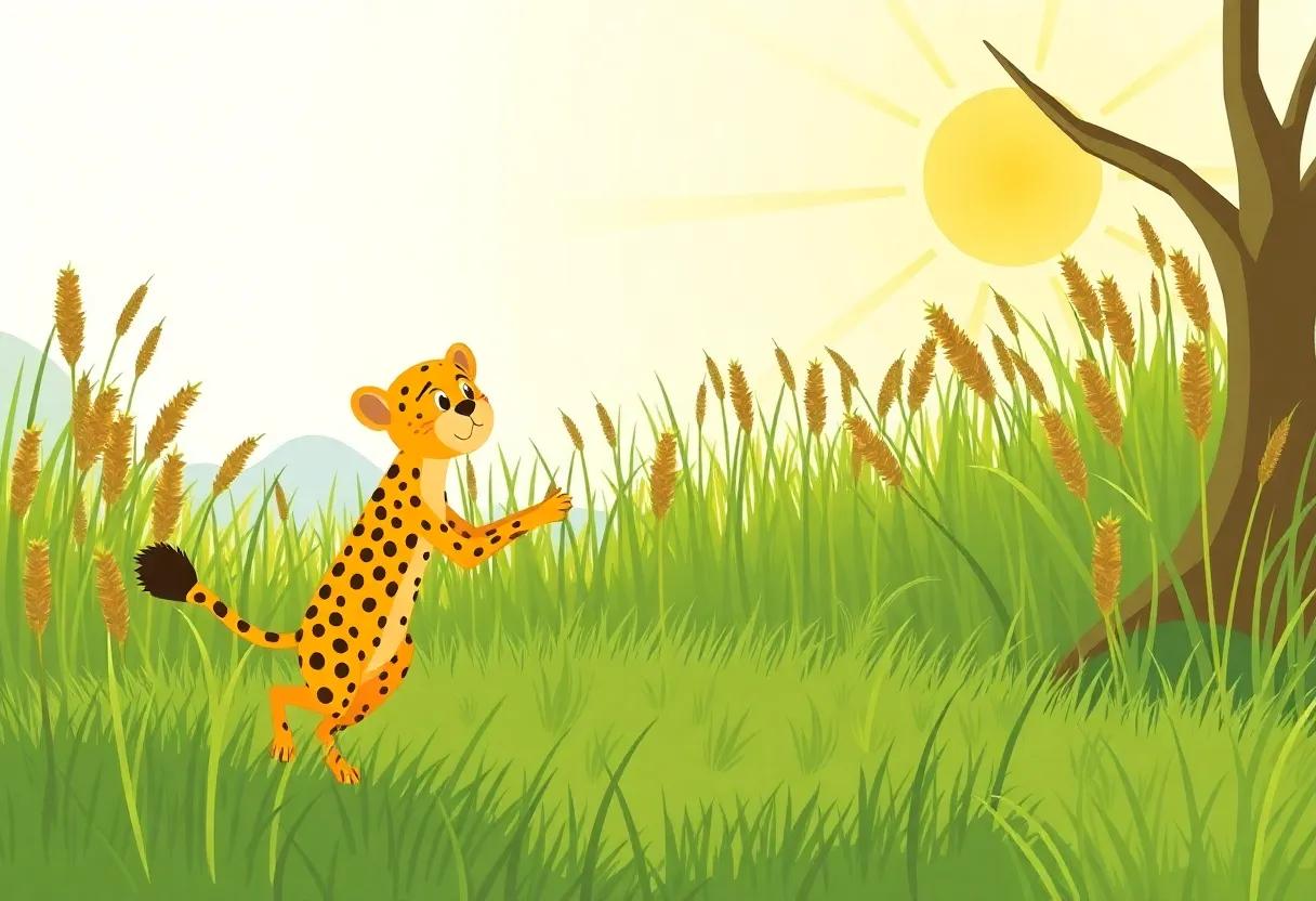 Zooming Through the Tall Grass Under the Golden Sun