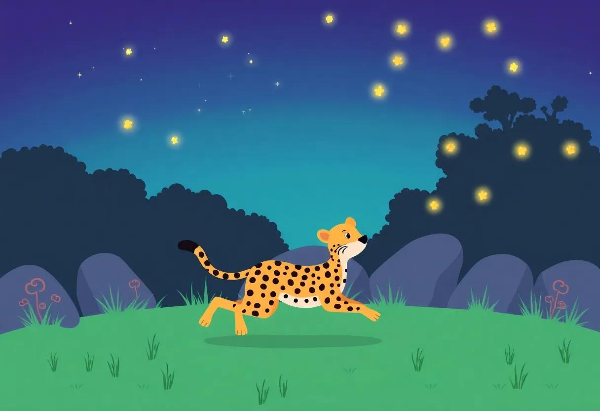 Dodging Twinkling Fireflies in the Evening Glow