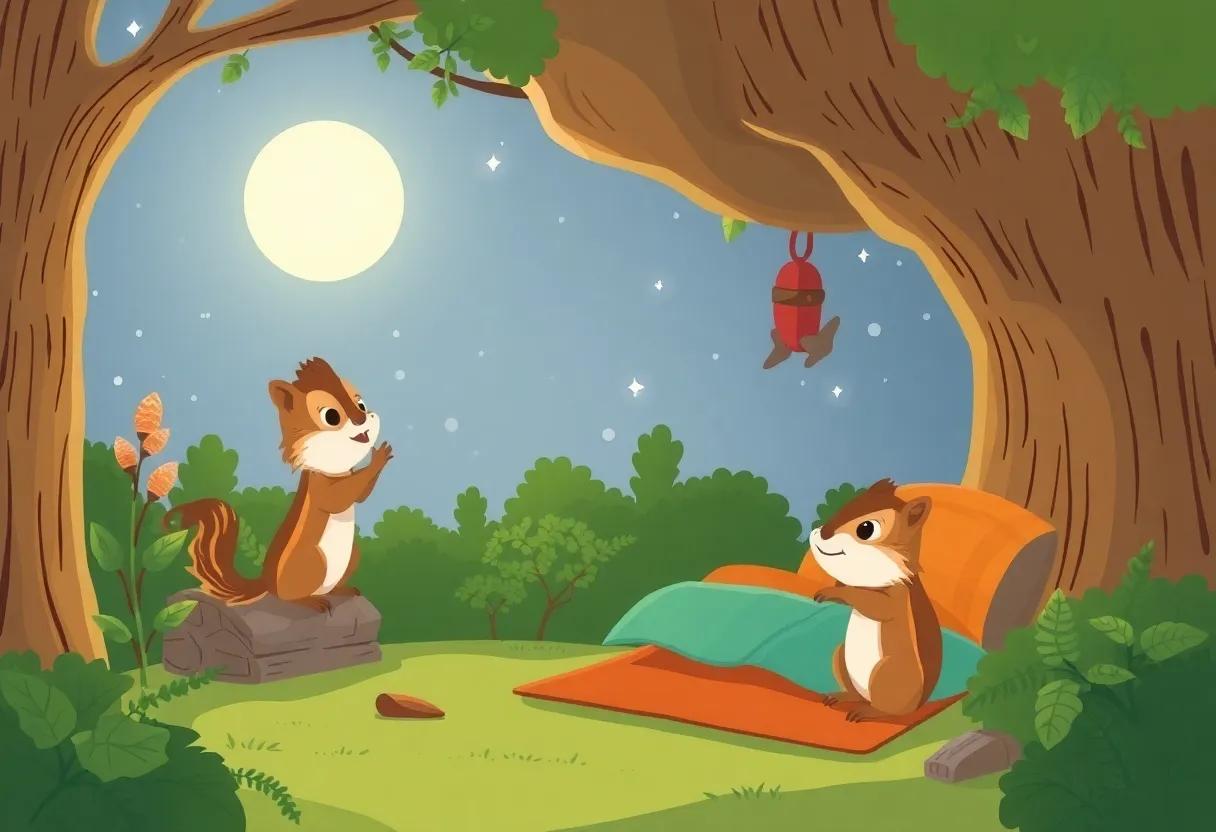 the Chipmunk's Cozy Corner: A Gentle Nighttime Retreat