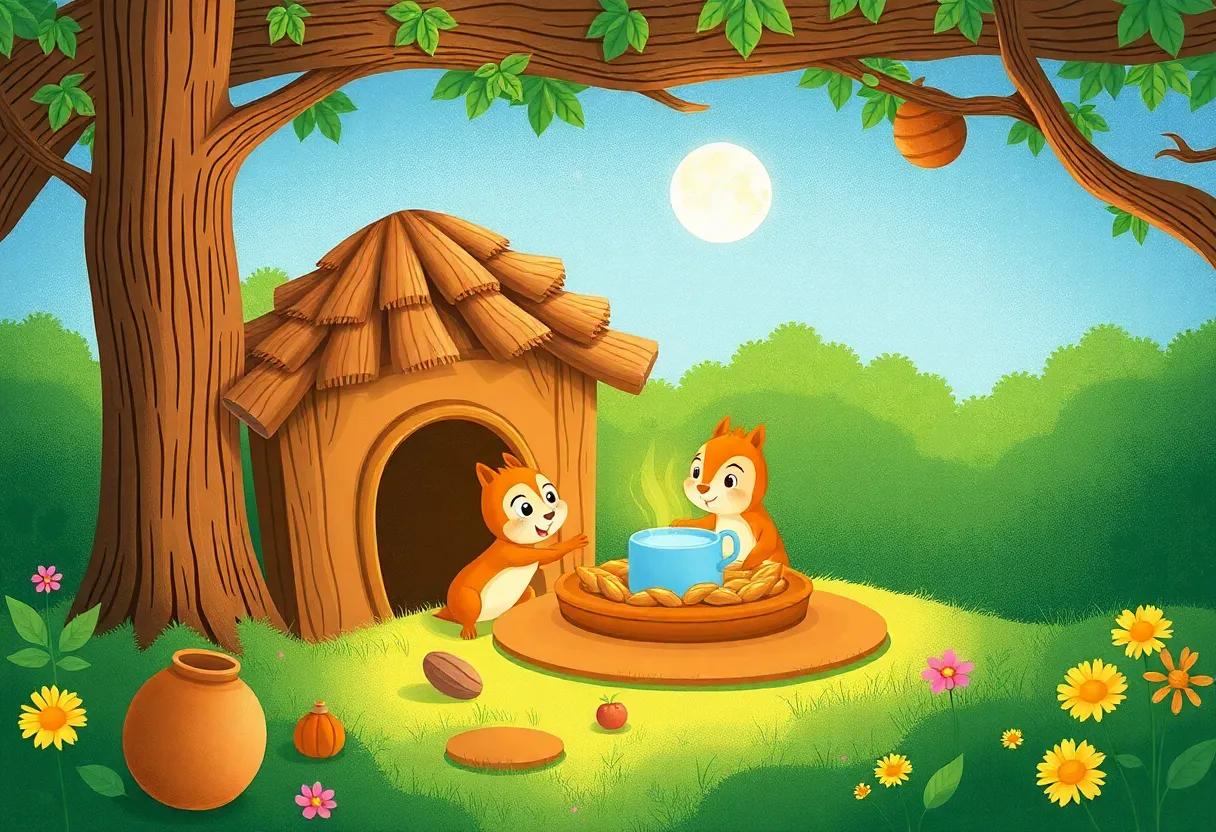 A Moonlit Feast in the Heart of the Nutty Nook