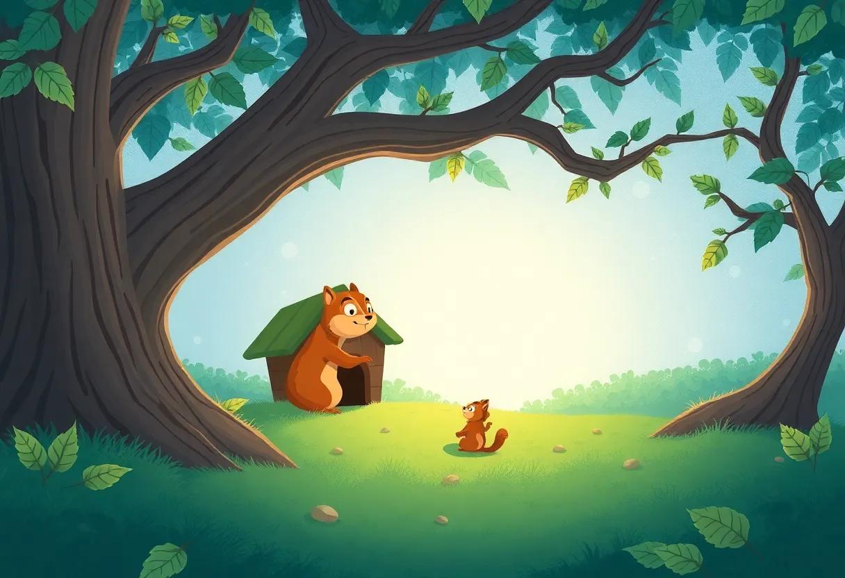 Whispers of the Wind Through the Ancient Oak Leaves