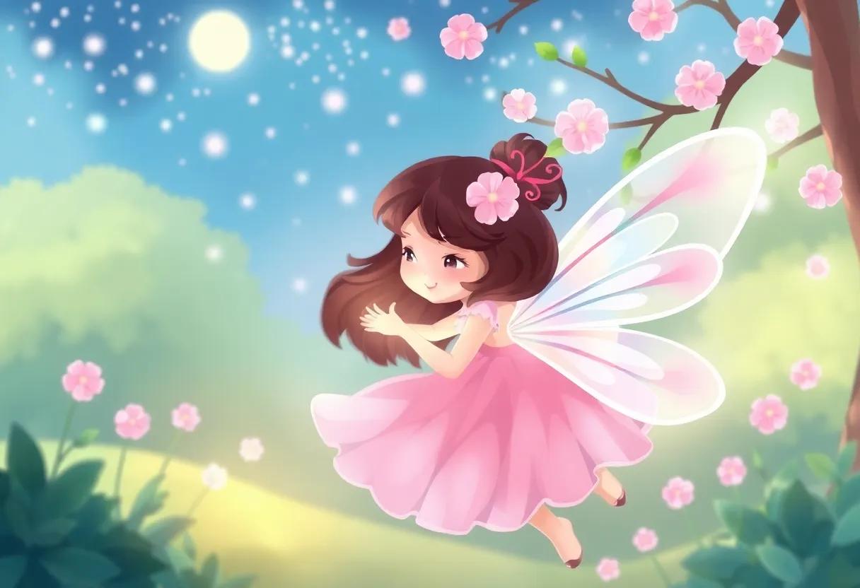 Meet the Cherry Blossom Fairy⁣ and Her Sparkling Wings