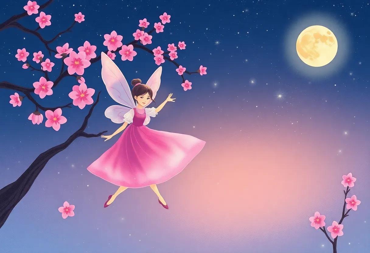 twinkling Stars Observe the Magical Twirl of the Fairy