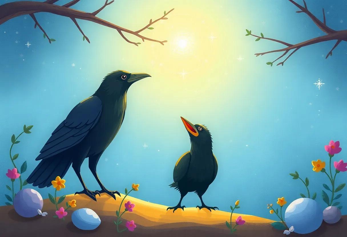 The Crow's Sparkling Gift to All the Creatures