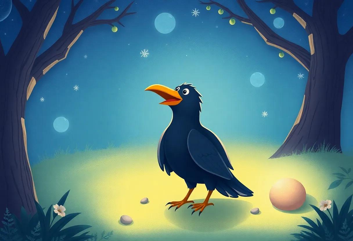 The⁤ Curious Crow and the Glimmering Object