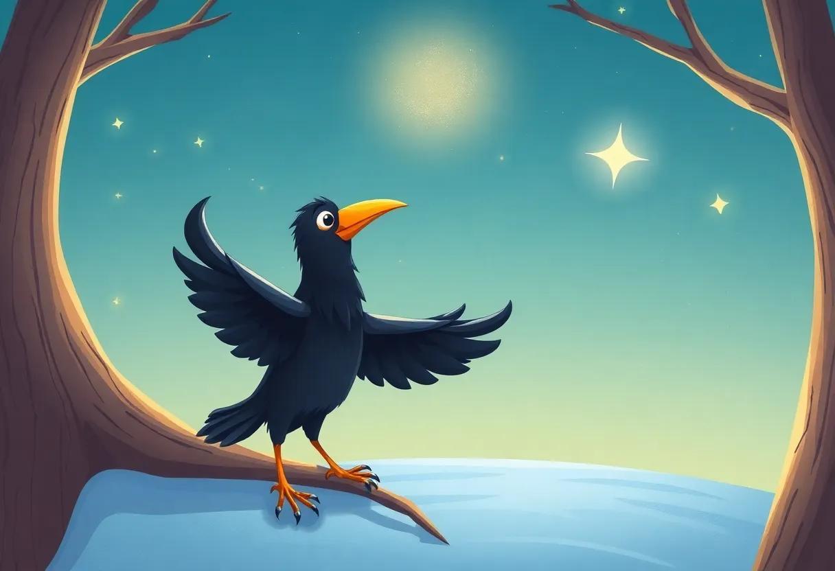 the Crow's Clever Plan to Shine Bright