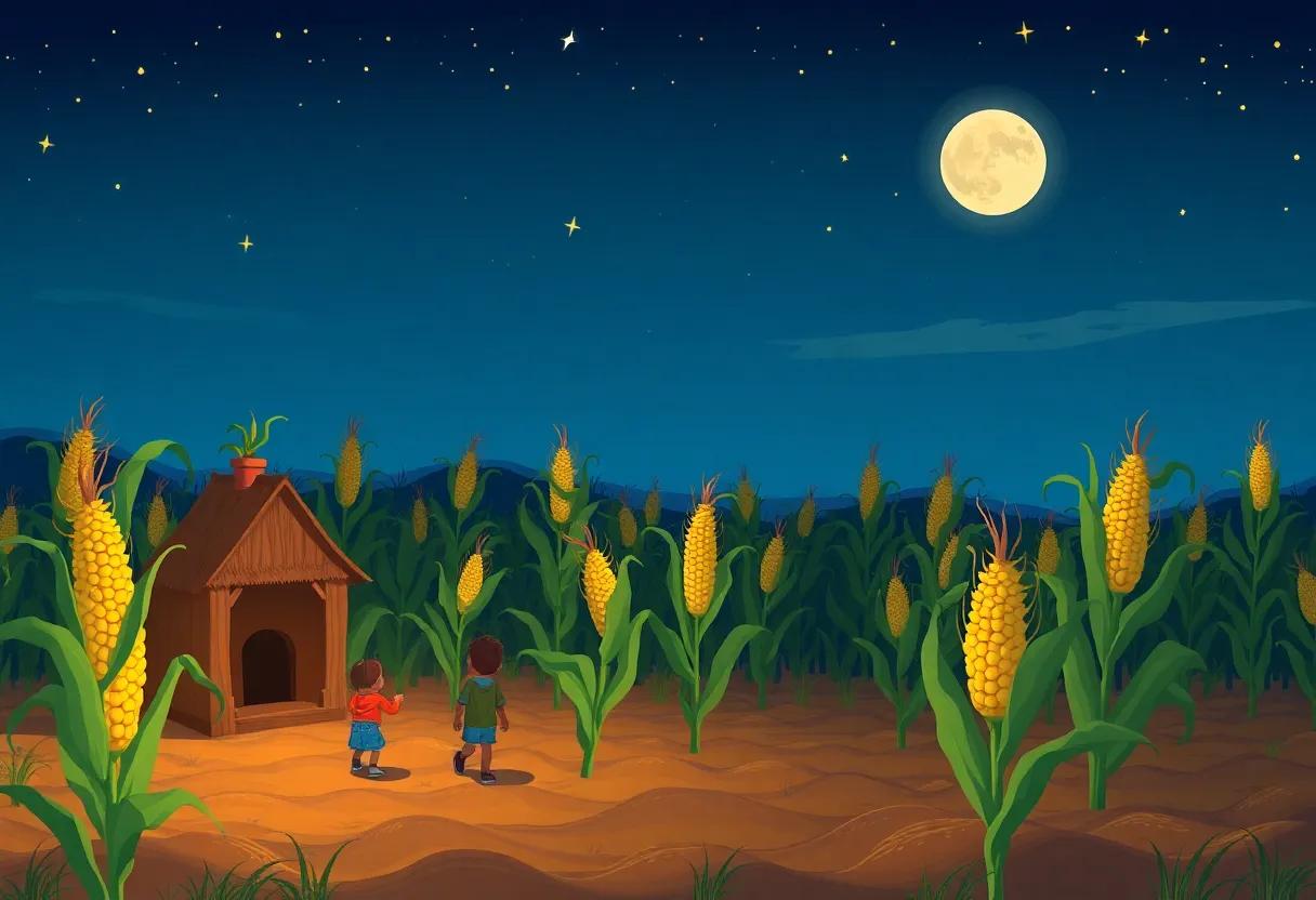 The Whispering Corn Stalks Come Alive at Dusk