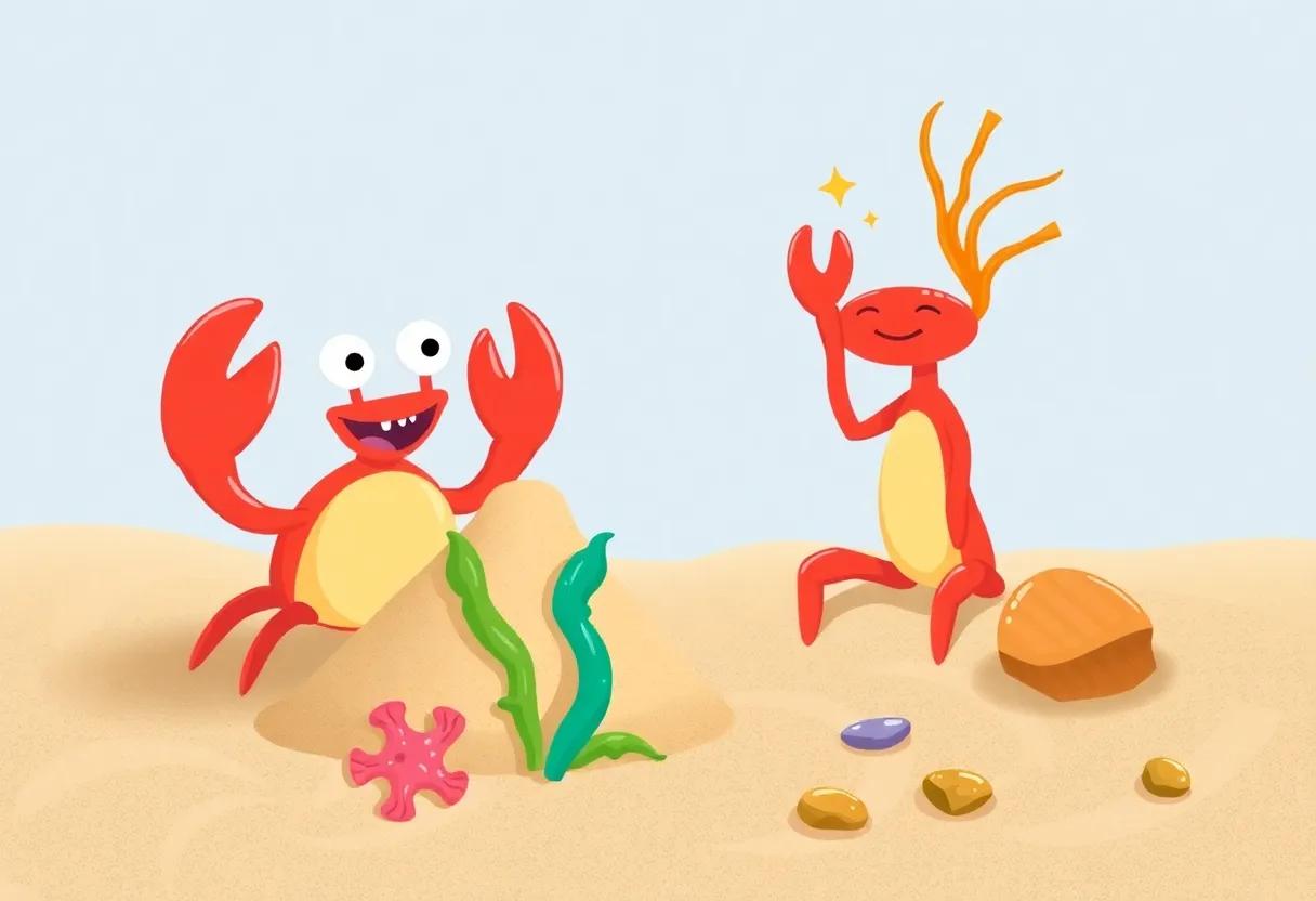 Decorating​ with Colorful Seaweed and⁢ Shiny Stones