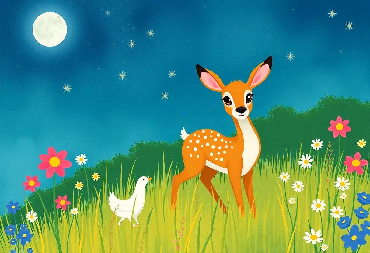 The Midnight Carousel of Meadow Creatures