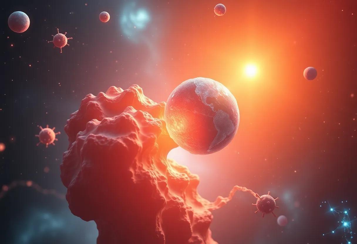 The interplay of scientific concepts and philosophical questions driving the core themes of Diaspora