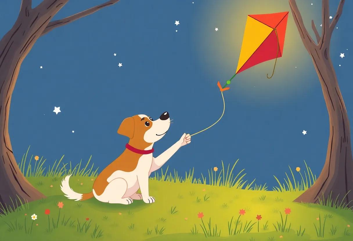 Building a​ Kite with loving Paws