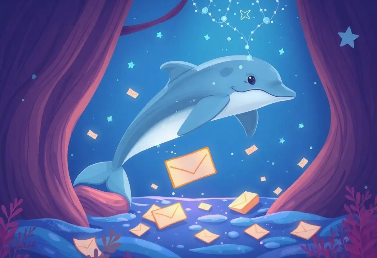The Hidden Letters Tucked beneath Sparkling Fins