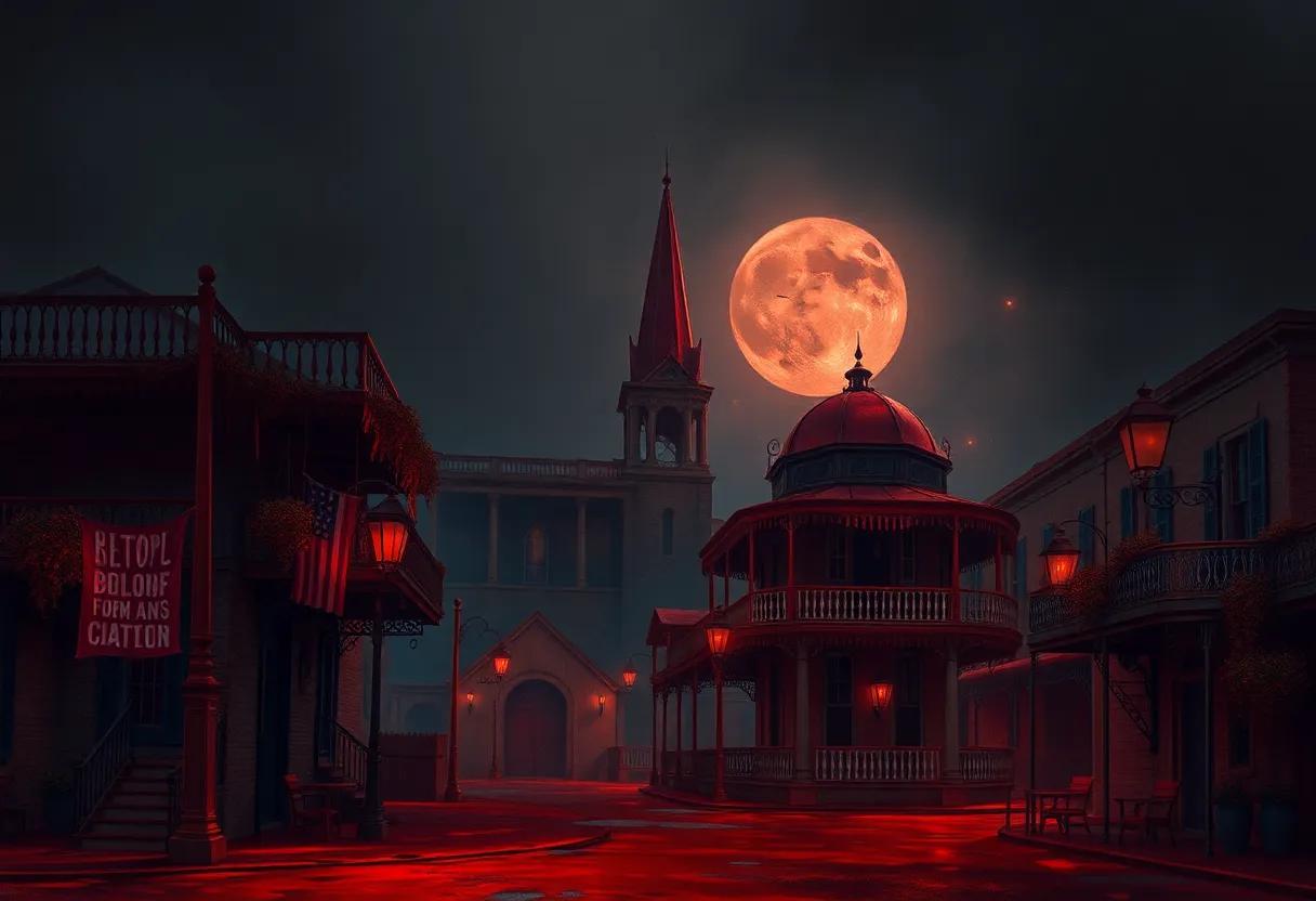 The role of New Orleans as a vibrant but eerie backdrop that enhances the story's macabre and sensual elements