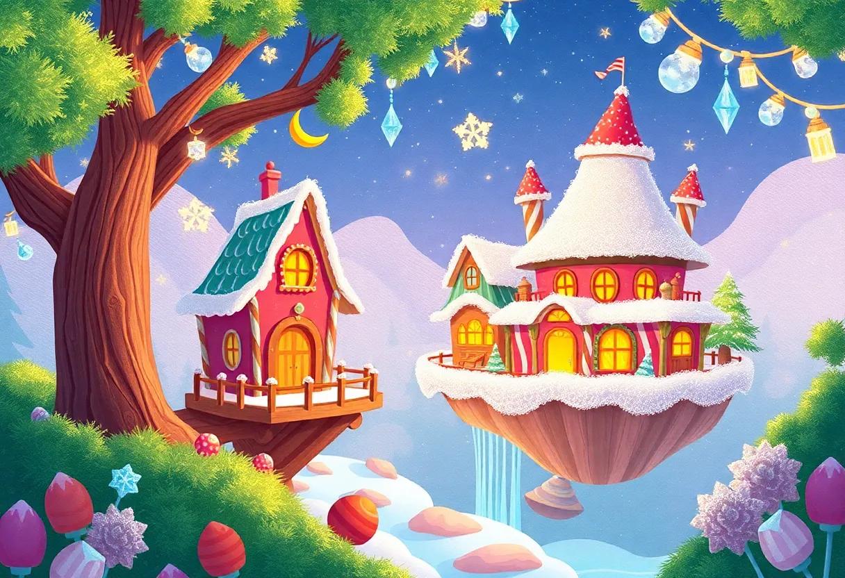 Enchanting ‌the Village with Glittering Sugar⁣ Crystals