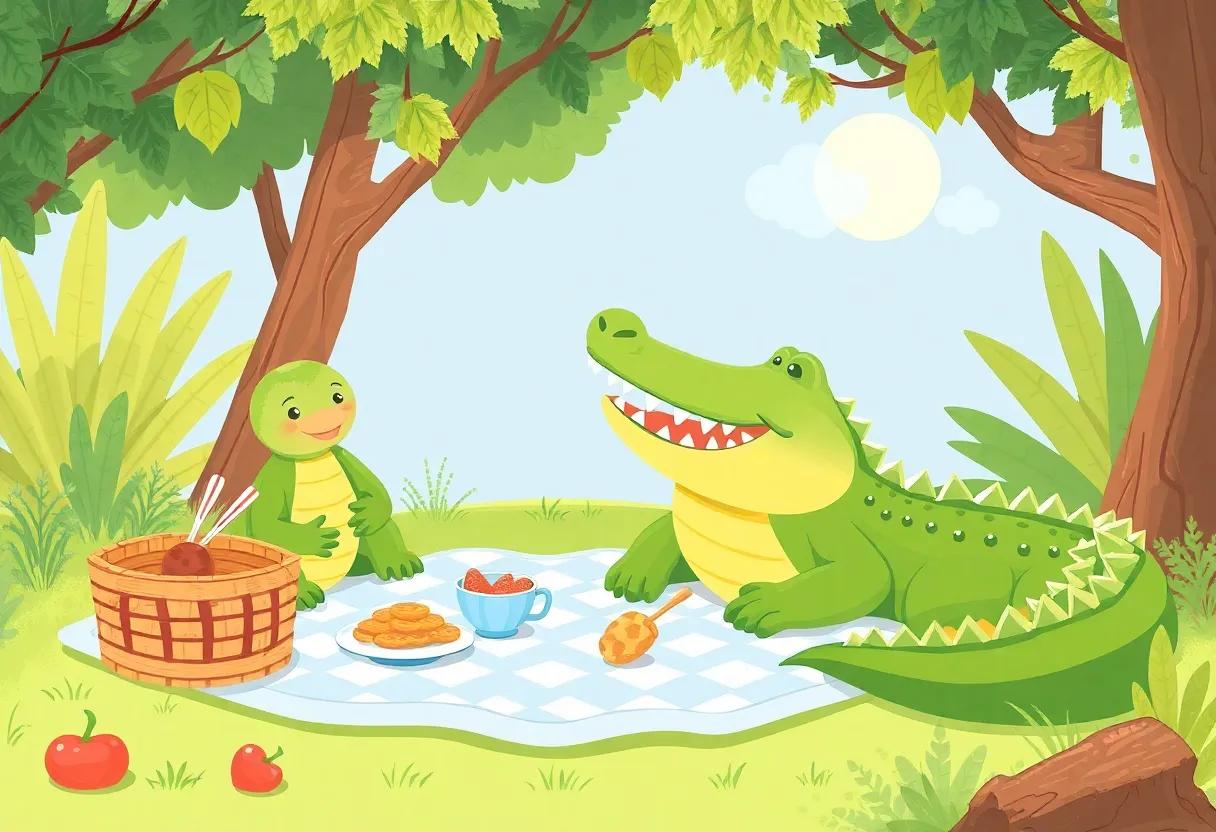 Sharing Delicious Snacks and Smiling Faces