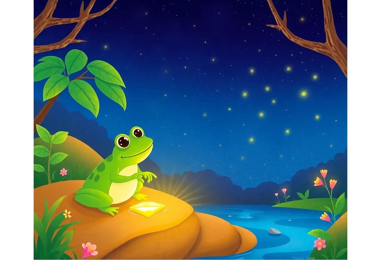 The Sparkling Nighttime Dance of Fireflies and Stars